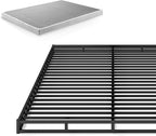 ZINUS Quick Lock Metal Smart Box Spring, 4 Inch Mattress Foundation, Strong Metal Structure, Easy Assembly, Full, White