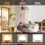 comzler Ceiling Fan Light Bulbs Candelabra LED Bulbs - 60 watt Equivalent, 4000K Cool White Candelabra E12 Base A15 Shape Light Bulbs for Ceiling Fan,600lm,Non-Dimmable, Pack of 6