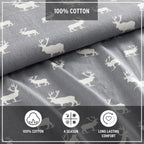 Eddie Bauer - Full Sheets, Cotton Flannel Bedding Set, Brushed For Extra Softness, Cozy Home Decor (Elk Grove, Full)