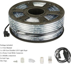100Ft LED Rope Lights, LED Strip Lights Outdoor Waterproof Decorative Lighting for Indoor/Outdoor, Eaves, Backyards Garden, Halloween and Christmas Decorations(Christmas Red)