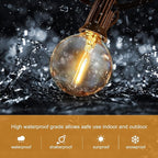 HISTAR 48Ft Patio Lights Outdoor Waterproof 24+2 Edison Bulbs for Garden, Porch, Backyard, Balcony, Bistro, Cafe Lights Decor