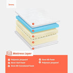PrimaSleep Twin XL Mattress, 6 Inch Gel Memory Foam Mattress, Gel Infused for Comfort and Pressure Relief, CertiPUR-US Certified, Bed-in-a-Box, Medium Firm, Twin XL Size