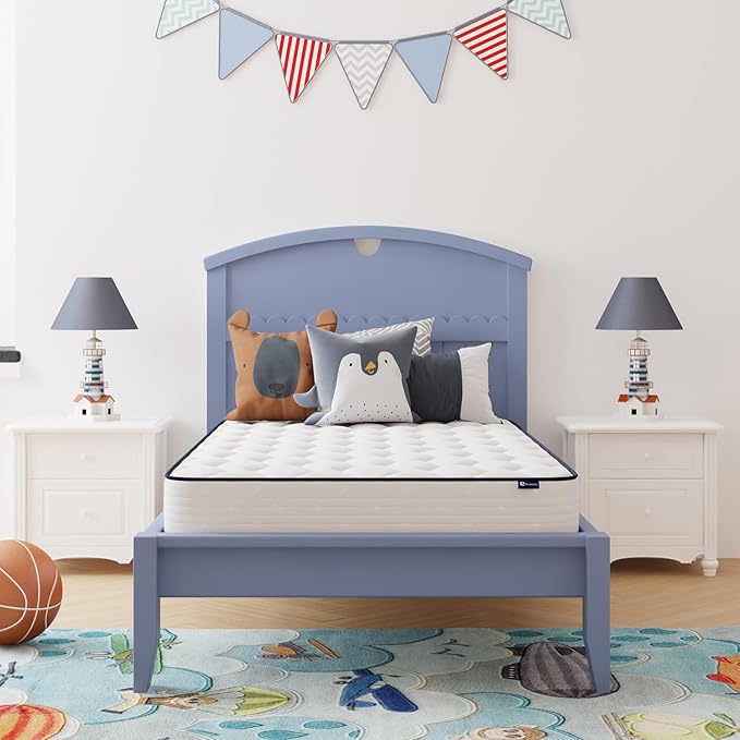 Avenco 8 Inch Twin XL Mattress, Twin Bed Mattresses in a Box, Medium Soft, Breathable Fabric Cover & Adaptive Support, CertiPUR-US Certified, Twin XL Size Mattress in Guest and Kids Bedroom