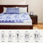Dreamsmith 3 Inch 7-Zone King Memory Foam Mattress Topper, Cooling Gel Infused Foam Mattress Topper King for Pressure Relief, CertiPUR-US Certified