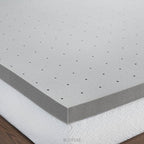 Lucid 3 Inch Ventilated Bamboo Charcoal Memory Foam Mattress Topper, CertiPUR-US Certified, Moisture and Odor Control-Twin