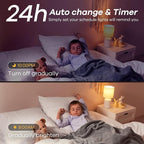 Linkind Matter Smart Light Bulb, Smart Bulbs Work with Apple Home/Siri/Alexa/Google Home/SmartThings, LED Color Changing Light Music Sync RGTBW, Smart Home, 60W 800LM A19 E26 2.4Ghz WiFi Only, 2 Pack