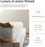 Threadmill Luxury 800 Thread Count Full Size 100% Cotton Sheets - Light Grey Sateen Weave Bed-Sheets, Better Than Egyptian Cotton, 4 Pc Solid Bed Set, Fits 16" Deep Pocket