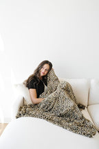 GRACED SOFT LUXURIES Throw Blanket Softest Warm Elegant Cozy Comfy Decorative Thick Faux Fur for Modern Living (Classic Leopard, Extra Large 60" x 80")
