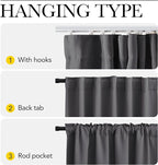 NICETOWN Room Divider Curtain & Adjustable Ceiling Track Set, W100 xL84 Blackout Curtain for Sliding Door/Living Room/Office Privacy, No Light Leakage Drape Easy Installation, 1 Panel, Grey