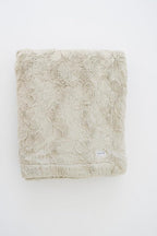 GRACED SOFT LUXURIES Feather Faux Fur Throw Blanket | Ultra Soft & Fluffy 50x60 inches | Cozy, Thick & Warm | Perfect for Bed, Couch, and Outdoor Use for Kids & Adults
