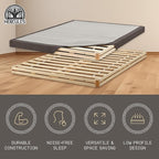 Hercules 4 Inch Low Profile Foundation Mattress Box Spring Replacement, Full