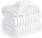 Bedsure GentleSoft White Full Blanket for Bed - Cozy Soft Blankets for Women, Cute Large Throws for Girls, 84x90 Inches