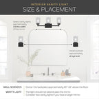 Kichler 36" 5-Light Vanity Bath Light in Brushed Nickel, Modern Bathroom Light with Clear Satin Etched Glass, (36" W x 8" H), 5339NIS