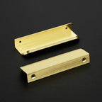 Ravinte Hardware 30 Pack Gold Cabinet Handles, 4.75 Inch (120mm) Finger Edge Pulls, 3.75 Inch Hole Center, Finger Pulls for Cabinets