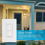 Lutron Caseta Original Smart Light Switch (Lutron Smart Hub Required), for Home, LED Lights, and Fans, 6 Amp, Single-Pole/3-Way, Neutral Required, PD-6ANS-WH 3 Pack, White