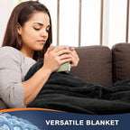 Walensee Fleece Blanket Plush Throw Fuzzy Lightweight (California King Size 108x102black) Super Soft Microfiber Cal King Size Flannel Blankets for Couch, Bed, Sofa Warm and Cozy for All Seasons