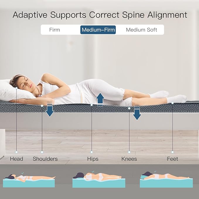 Airensky 4 Inch Memory Foam Mattress Topper, Cooling Gel Infused High Density King (76"x80") Topper with Removable Skin-Friendly Cover, Bed Topper for Pressure Relief Back Pain, CertiPUR-US Certified