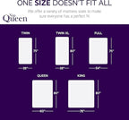 NapQueen 8 Inch Cooling Gel King Size Medium Firm Memory Foam Mattress, Bed in a Box, NQ72