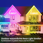132FT Led Neon Rope Lights Control with App/Remote,Flexible Led Rope Lights,Multiple Modes,IP65 Outdoor RGB Neon Lights Waterproof,Music Sync Gaming Led Neon Strip Lights for Bedroom Décor