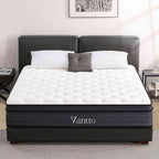 Queen Size Mattress, 12 Inch Individual Pocket Springs Hybrid Memory Foam Mattress in a Box for Pressure Relief, Motion Isolation, CertiPUR-US