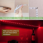 LED Strip Lights Battery Powered, 24 Keys Remote Control Light Strip for Parties, DIY Indoor Decoration, 6.56ft/2m, 2 Pack