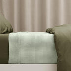 PHF 100% Cotton Waffle Weave Blanket King Size for Bed,Snag Proof Lightweight Breathable Throw for Couch,Great for Layering in Cold Weather,Machine Washable,Home Decor Gift-Sage Green
