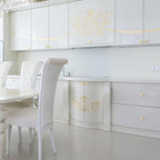 Ravinte 30 Pack Crystal Drawer Knobs - Glass Cabinet Knobs, Diamond Shaped, 30 mm, Gold Base