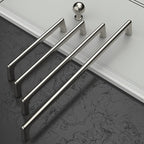 Amerdeco 10 Pack Brushed Satin Nickel Cabinet Knobs Single Hole Cabinet Pulls Round Kitchen Cabinet Knobs Solid Drawer Knobs Dresser Knobs and Pulls for Bathroom Cabinets ZH0041
