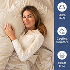 Cal King 6 Piece Sheet Set - Comfy Breathable & Cooling - Ultra-Soft Hotel Luxury Bedding Set with 8-16 Inch Deep Pockets - 1 Flat & 1 Fitted Sheet & 4 Pillowcases - Wrinkle Free & Easy Care - Wheat