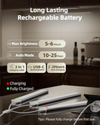 Under Cabinet Lighting Wireless,Rechargeable Battery Motion Sensor Light Indoor,LED Closet Lights USB Charging,3 Color Dimmable Under Cabinet Lights for Kitchen, Cabinet, Wardrobe (3 Pcs) 8inch