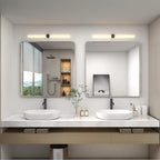 36x36 Silver Square Bathroom Mirror for Wall, Brushed Metal Framed Bathroom Vanity Mirror, Rounded Rectangle Silver Mirror, Shatterproof, Anti-Rust (Horizontal/Vertical)