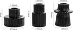 Vixdonos Taper Glass Candlestick Holders Tealight Candle Holders for Table Centerpieces, Wedding Decor and Dinner Party (6 Pcs, Black)