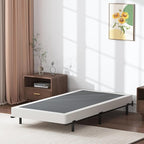 Twin Box Spring 5 Inch Low Profile Heavy Duty Metal Structure with Easy Clean Fabric Bed Cover, Non-Slip, No Noise, Easy Assembly