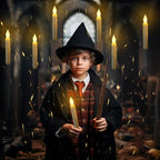 Homemory Hanging Floating Candles with Wand Remote and String, 12 Pcs Flying Flameless LED Taper Candles Warm White Light, Battery Operated Window Candles with Wand for Halloween Christmas Party