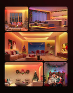 Govee RGBIC LED Strip Lights, Smart LED Lights for Bedroom, Bluetooth LED Lights APP Control, DIY Multiple Colors on One Line, Color Changing LED Strip Lighting Music Sync, Home Decor, 16.4ft