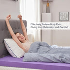 SINWEEK 3 Inch Gel Memory Foam Mattress Topper Ventilated Soft Pressure Relieve Mattress Pad, Breathable Bed Topper, CertiPUR-US Certified, California King Size