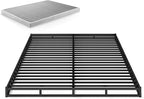 ZINUS Quick Lock Metal Smart Box Spring, 4 Inch Mattress Foundation, Strong Metal Structure, Easy Assembly, Full, White
