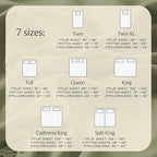 LuxClub 6 PC Queen Sheet Set, Breathable Luxury Bed Sheets, Deep Pockets 18" Eco Friendly Wrinkle Free Cooling Sheets Machine Washable Hotel Bedding Silky Soft - Olive Queen