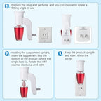 2 Pack Wall Fragrance Plug in Compatible with Bath and Body Works WallFlower Fragrances, ETL Certified, Rotatable, Precise Scent Control Fragrance Diffuser Plug for Home, Office (White)