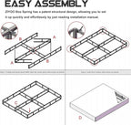 ZIYOO Full Box Spring and Cover 9 Inch High Profile Easy Assembly,Mattress Foundation/Heavy Duty Metal Steel Structure/Quiet Noise-Free Accessory