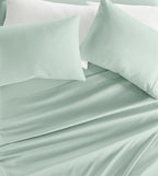 Linen Market Double-Brushed Microfiber California King Sheet Set 4 Piece – Oeko-TEX Certified Ultra Soft & Wrinkle-Free - 16" Deep Pocket Sheets Easy Care Cal-King Size - Mint