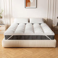 Extra Thick Fitted Mattress Topper - King Size | Soft & Cooling Pillow Top Mattress Pad & Protector | Bed Topper for Back Pain, Straps Stretch 6" to 22" Deep
