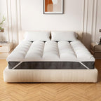Extra Thick Fitted Mattress Topper - King Size | Soft & Cooling Pillow Top Mattress Pad & Protector | Bed Topper for Back Pain, Straps Stretch 6" to 22" Deep