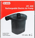 Dr.meter Air Pump for Inflatables, Rechargeable 4000mAh Battery Air Mattress Pump - Portable Quick-Fill Inflator Deflator for Outdoor Camping Inflatable Pool Float Boat Raft Yoga Ball Swim Ring Airbed