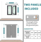 BGment Blackout Curtains - Grommet Thermal Insulated Room Darkening Bedroom and Living Room Curtains, Set of 2 Panels (52 x 84 Inch, Baby Blue)