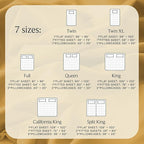 LuxClub 4 PC Full Sheet Set, Breathable Luxury Bed Sheets, Deep Pockets Wrinkle Free Cooling Bed Sheets Machine Washable Hotel Bedding Silky Soft - Medallion Gold Full