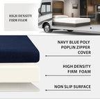 Foamma 7” x 36” x 72” Water Resistant RV Bunk Mattress, Firm High Density Foam, Comfortable and Durable Polyester Cover, Truck, Camper, Travel Trailer, Made in USA