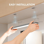 Under Cabinet Kitchen Lights, Motion Sensor Dimmable 21cm 1500mAh 6500K LED Under Counter Rechargeable Wardrobe Indoor Night Lights for Kitchen Shelf Stairs Closet 2 Pack