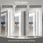 24x36 Inch Led Mirror for Bathroom with Front Light and Backlit, Dimmable Anti Fog Wall Bathroom Mirror with Led Lights, Water Proof, Decor Vanity Mirror