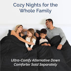Split King 7 Piece Sheet Set - Comfy Breathable & Cooling - Ultra-Soft Hotel Luxury Bedding Set w/ 8-16 Inch Deep Pockets - 1 Flat & 2 Fitted Sheet & 4 Pillowcases - Wrinkle Free & Easy Care - Black